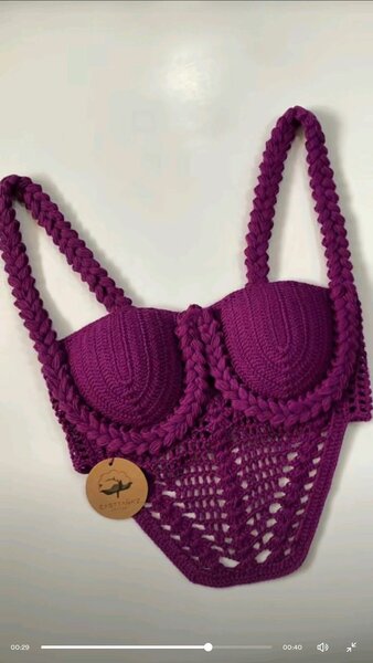 Corsets crochet violet chic