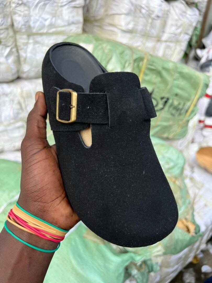 Mules en suédine confortables