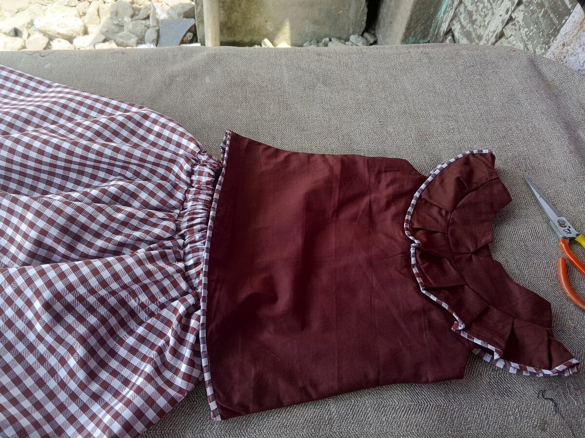 Jupe et haut carreaux