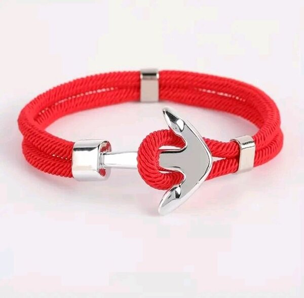 Bracelet avec ancre en acier
