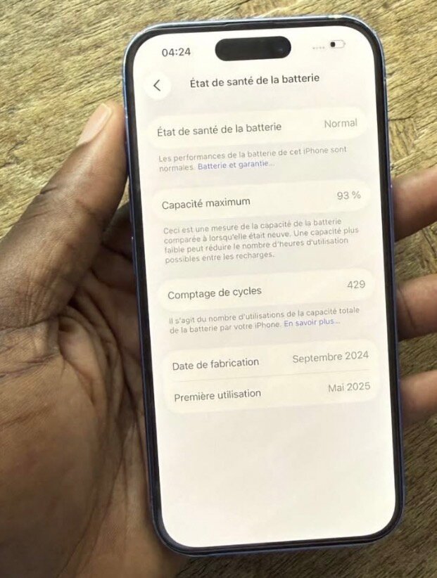 iPhone 16, 128giga Bleu