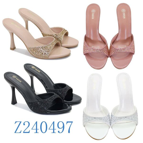 Sandales à talons glamour