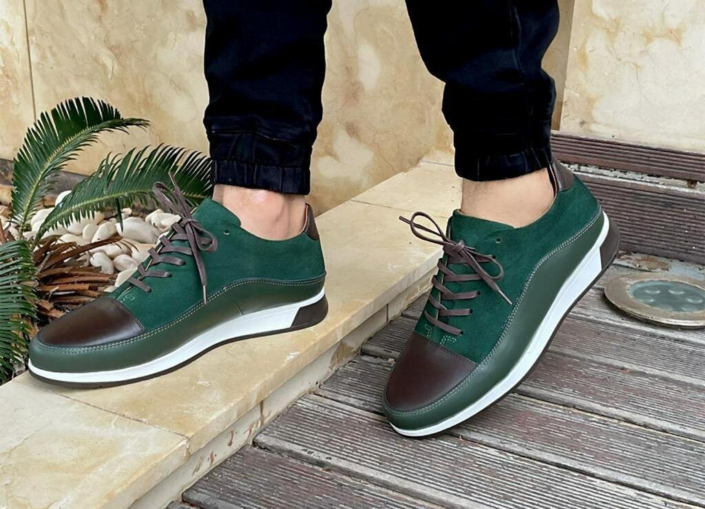 Sneakers vert élégants