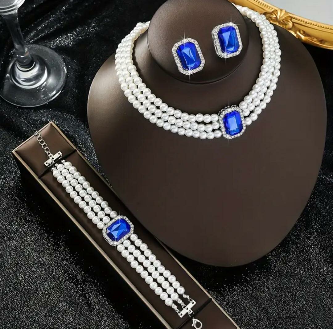 Elegant Pearl Jewelry Set