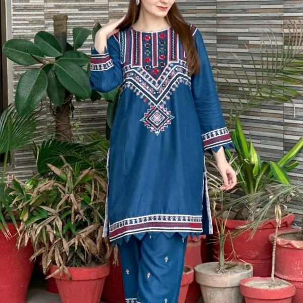 *Mirror Work Embroidery 2Pc*