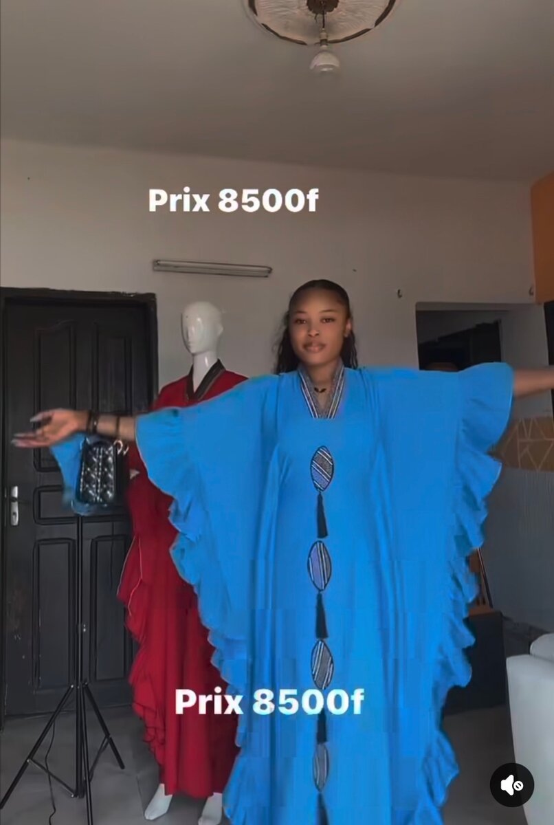 Robe caftan colorée élégante