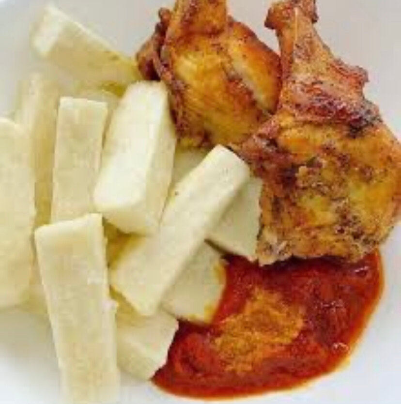 Plat d'igname délicieux