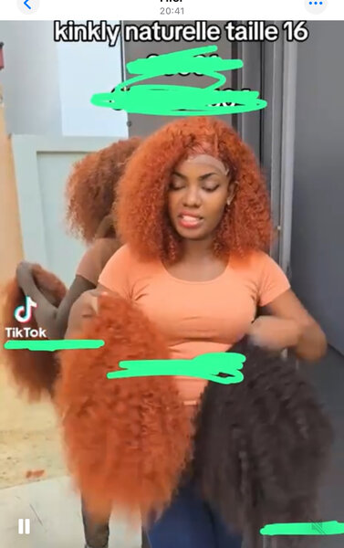 Perruque Bouclée Naturelle