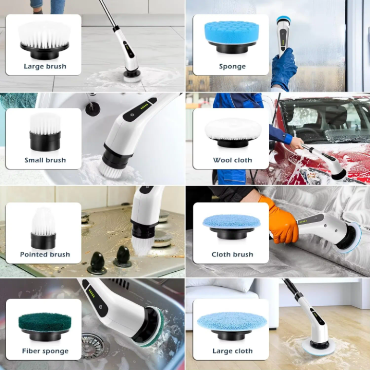 Brosse de nettoyage rotative