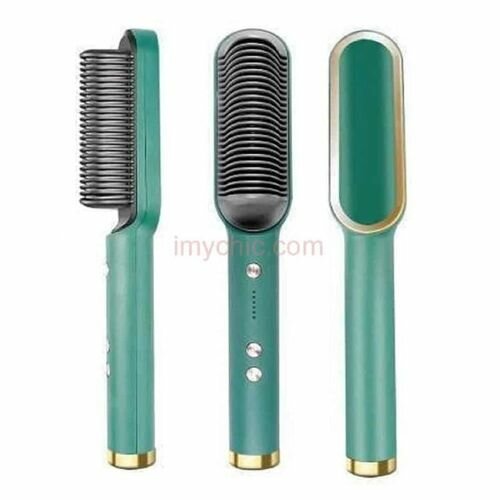 Comb Peigne à Lisser Pour Femme Avec 5 Temp 20s Chauffage Rapide & Anti-Brûlure