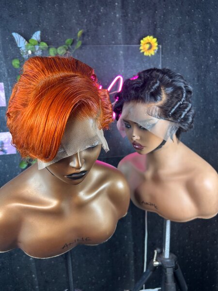 Pixie frontal wig