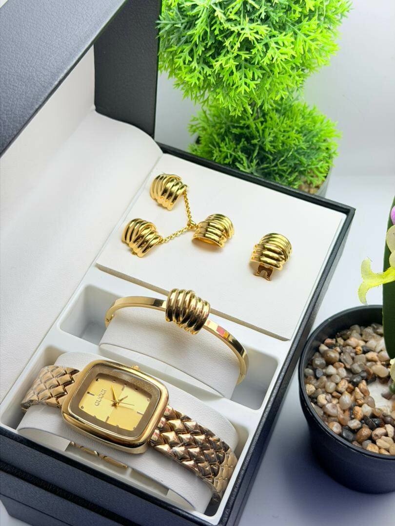 Ensemble Montre et Bijoux Luxe