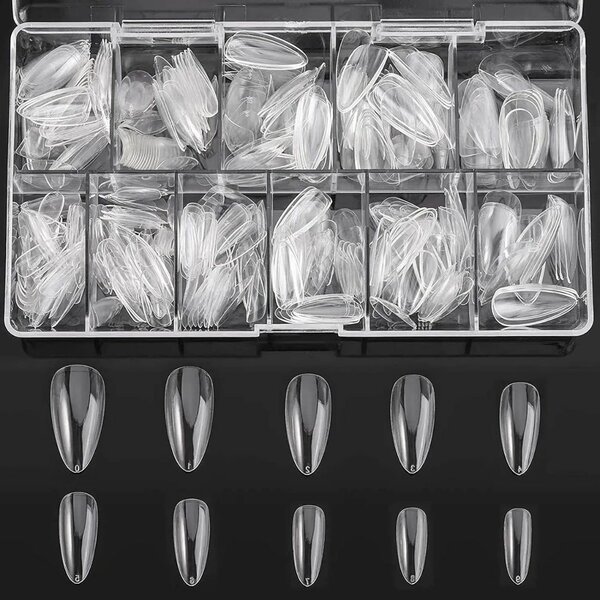 100 pcs transparent nails