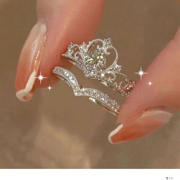 Bague Couronne en Argent