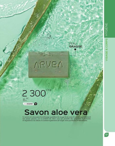 Savon Arvea Aloe Vera