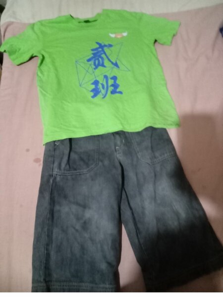 Ensemble T-Shirt Vert et Short