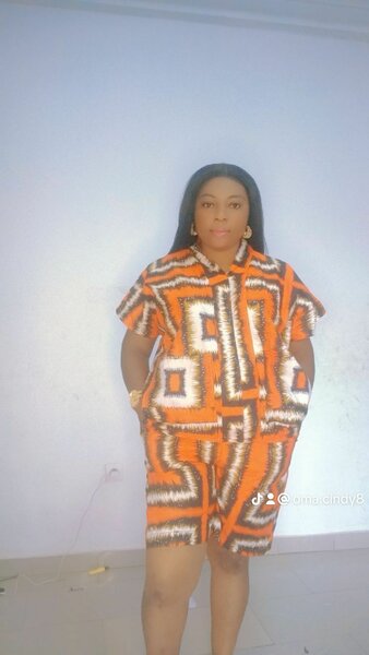 African Print Shirt Dress
