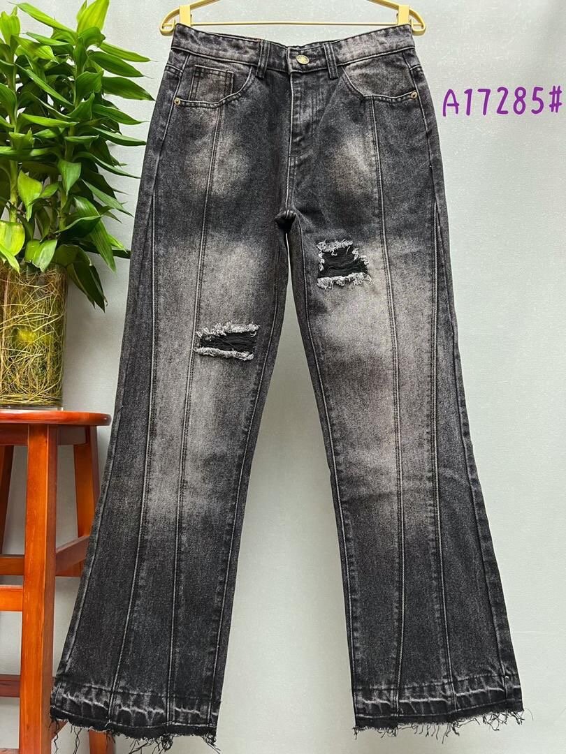 Jeans Flare Délavé et Déchiré