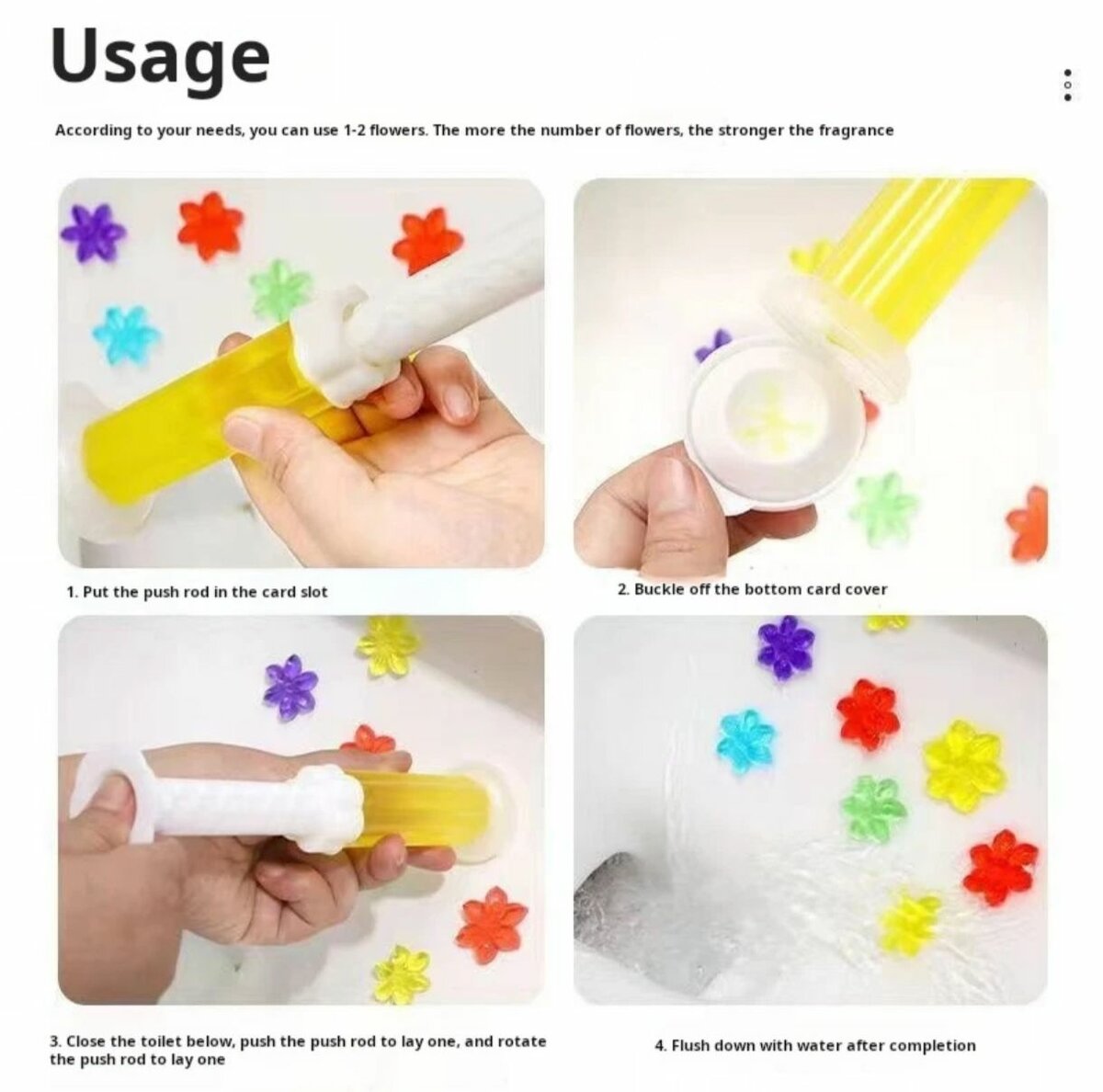 Déodorant WC en gel floral