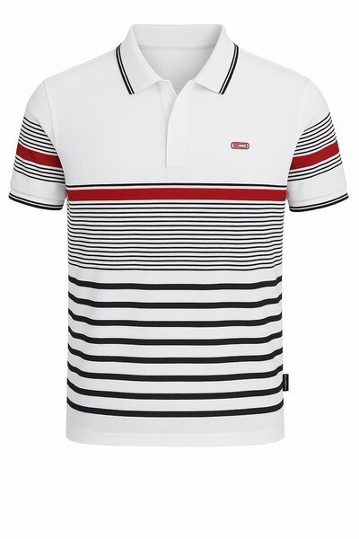 Polo homme rayé classique