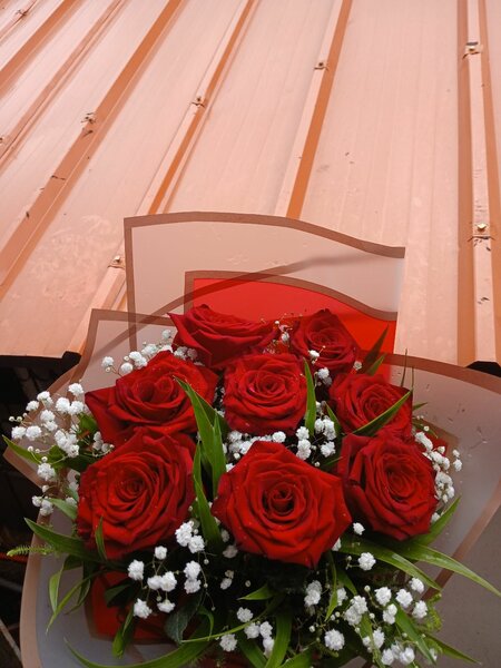 Bouquet de Roses Rouges Éclatantes