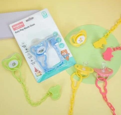 Sucette Bébé Colore avec Chaîne