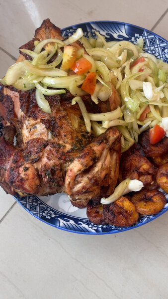 Poulet au four rôti à lalloco