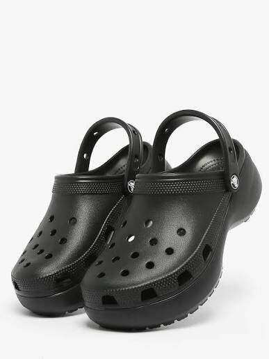 Chaussures Crocs en caoutchouc noir