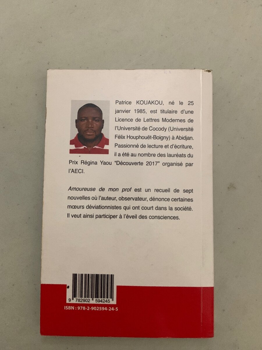 Recueil de nouvelles Patrice Kouakou