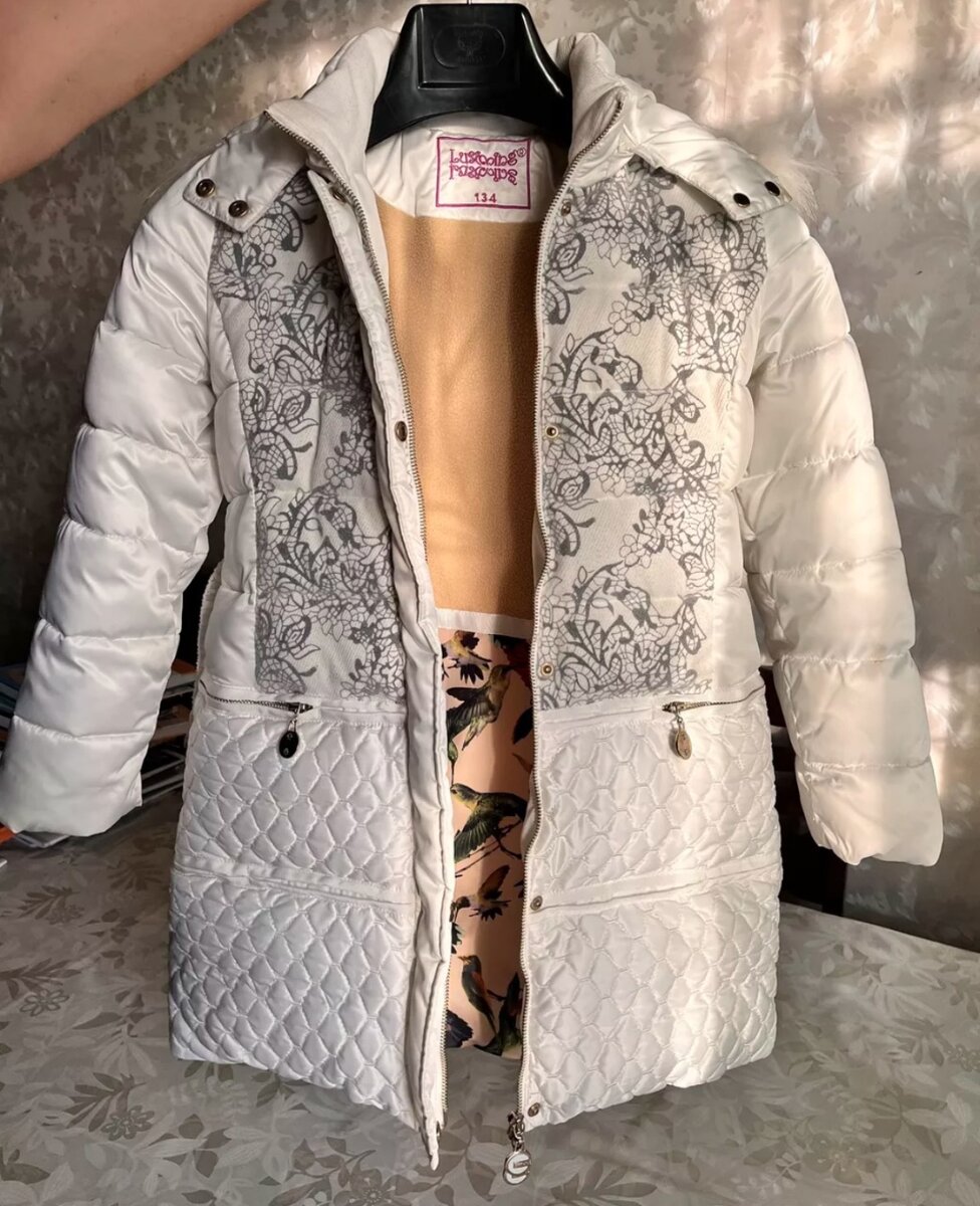 Тёплое пальто на девочку