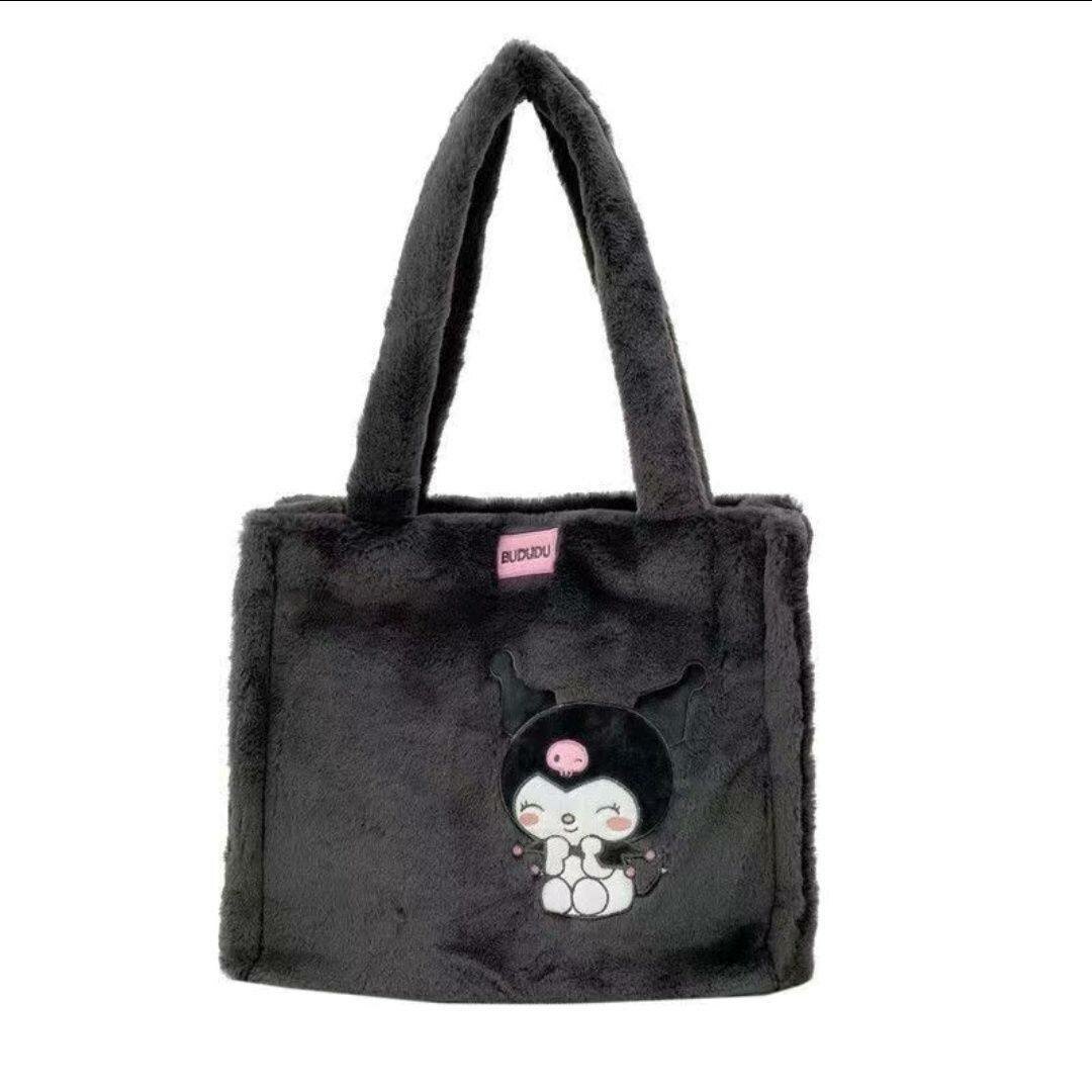 Sac Peluche Noir Kuromi