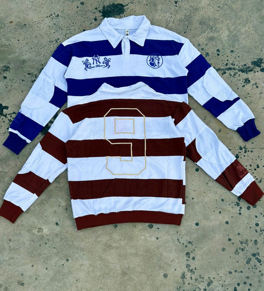 Maillots de rugby rayés