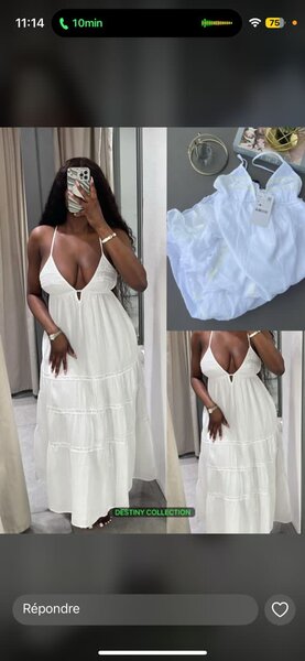 Robe Maxi Blanche Élégante