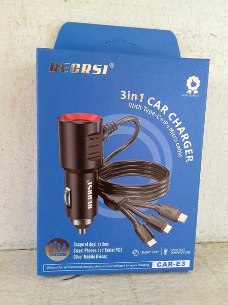 Chargeur Voiture 3-en-1 USB