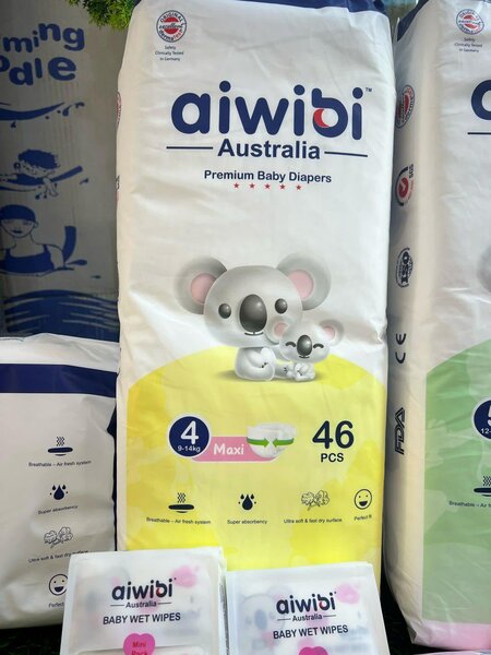 Aiwibi Couches Bébés 46 Pièces