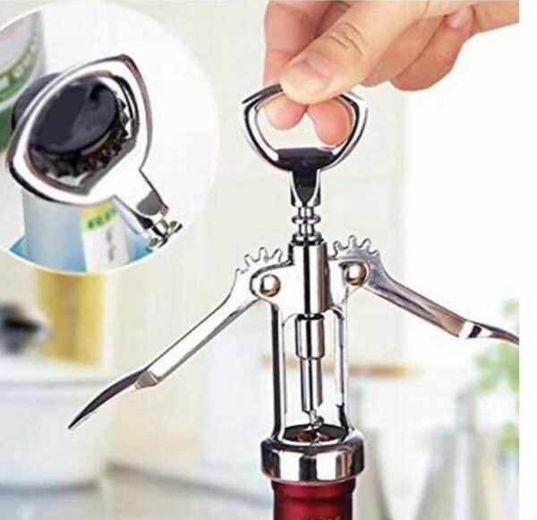 Tire-bouchon à levier en acier inoxydable