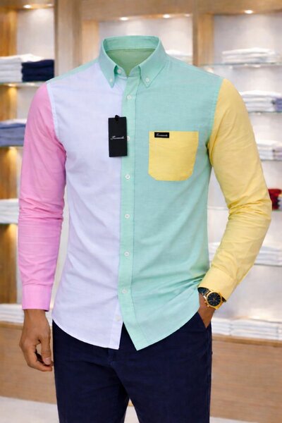 Chemise colorée tendance