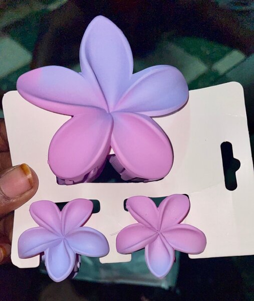 Pinces à cheveux fleur pastel