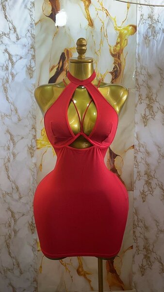 Robe moulante sexy rouge