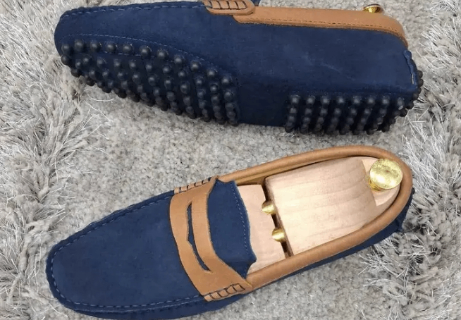 Mocassins en daim confortables