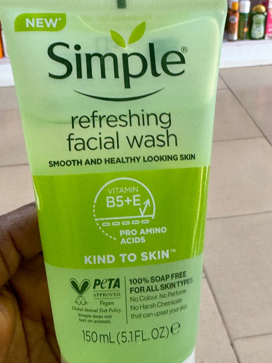 Simple facial products