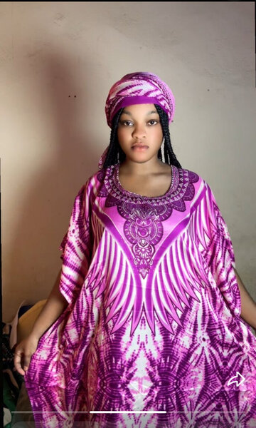 Boubou femme avec grand foular