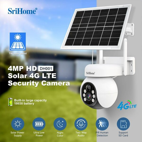 Srihome  4G Solar camera