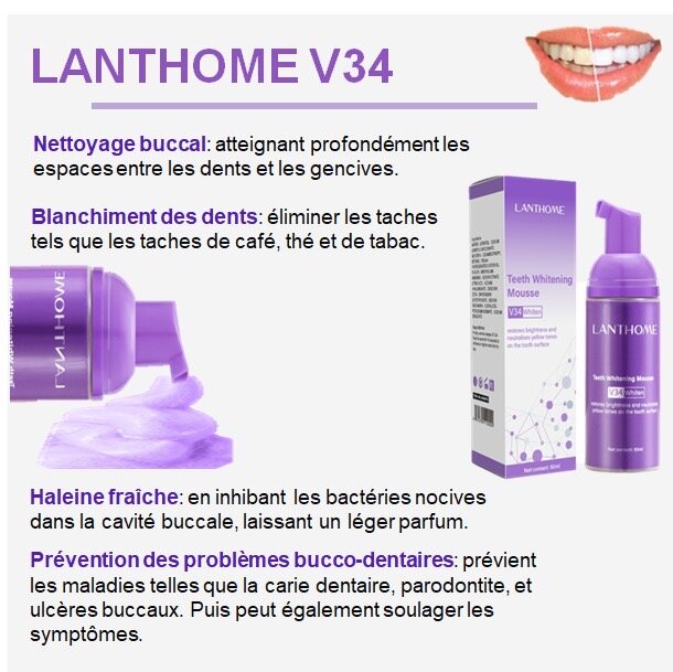 Mousse Blanchissante LantHome V34