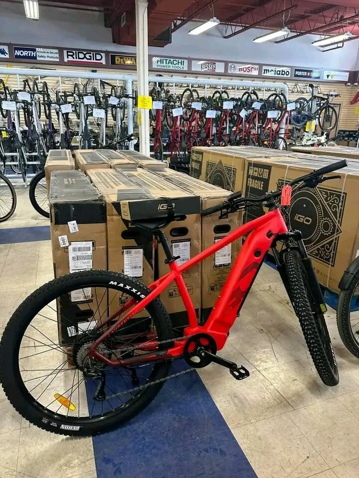 Vélo électrique pliant rouge KEYDE