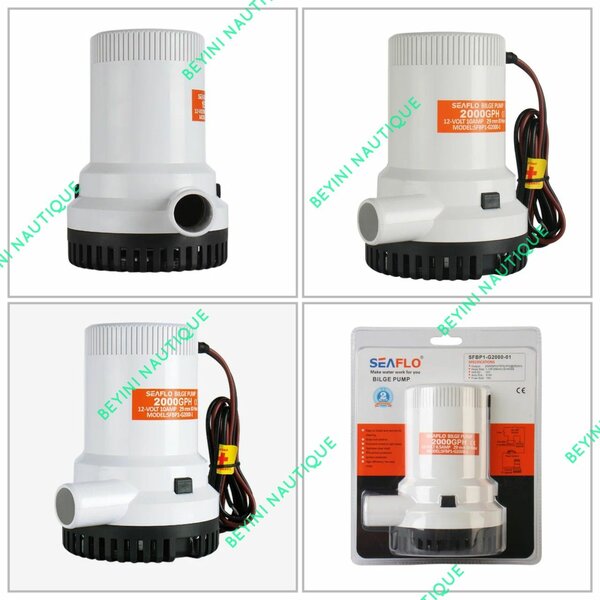 Pompe de cale électrique 2000GPH