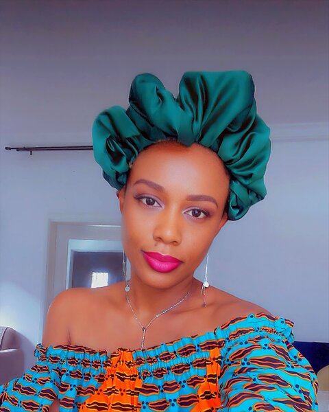 Bandeau-Chouchou satin vert