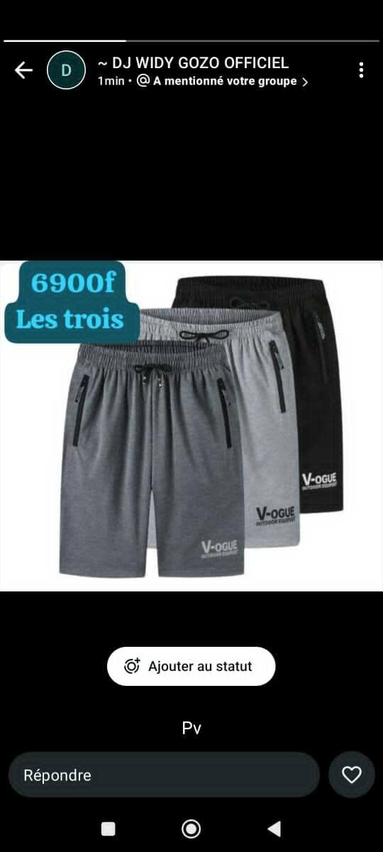 Shorts sportifs pour hommes