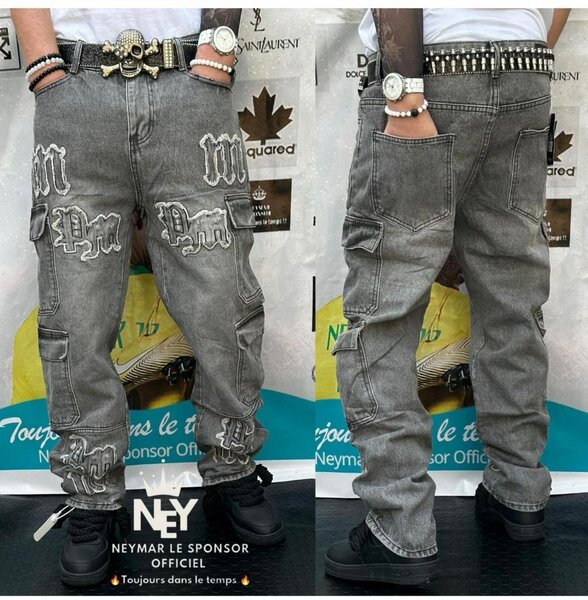 Jeans cargo décontractés hommes