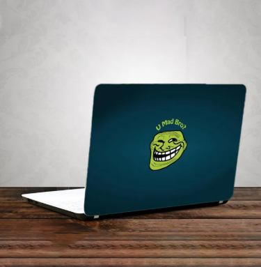 U MAD Bro Laptop Back Skin-Laptop Skin Vinyl Sticker Decal, 13 13.3 14.6 15 15.4 15.6 inch Laptop Skin Sticker Cover For All Laptops